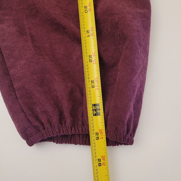 Kirious Juniors Puff Sleeve Corset Crop Top XL Square Neck Deep Maroon Romantic - Picture 7 of 7